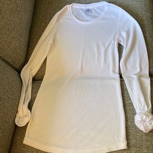 New never worn pink white thermal size small
